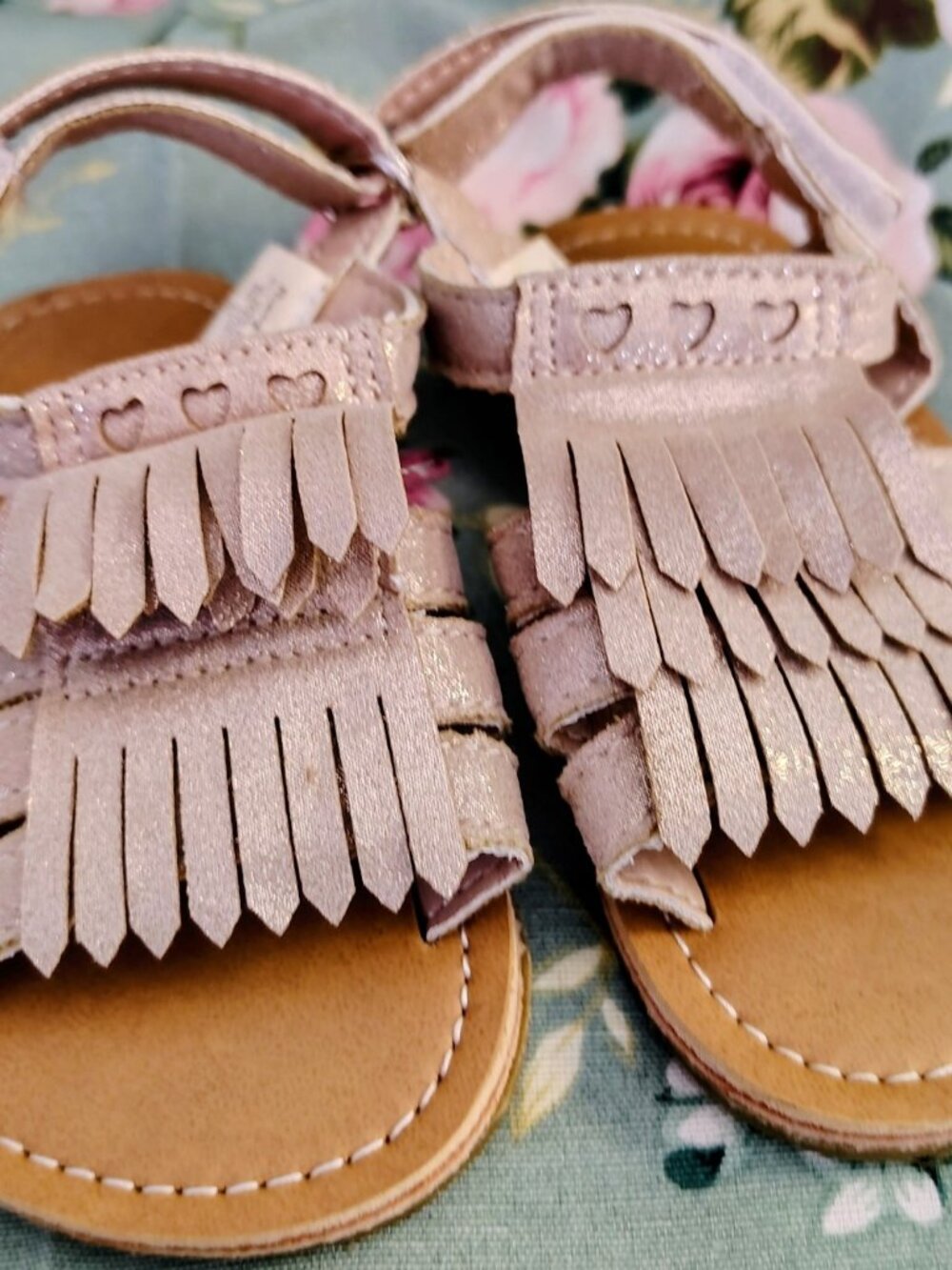 Rising Star 6T Summer Sandals Metallic Fringe